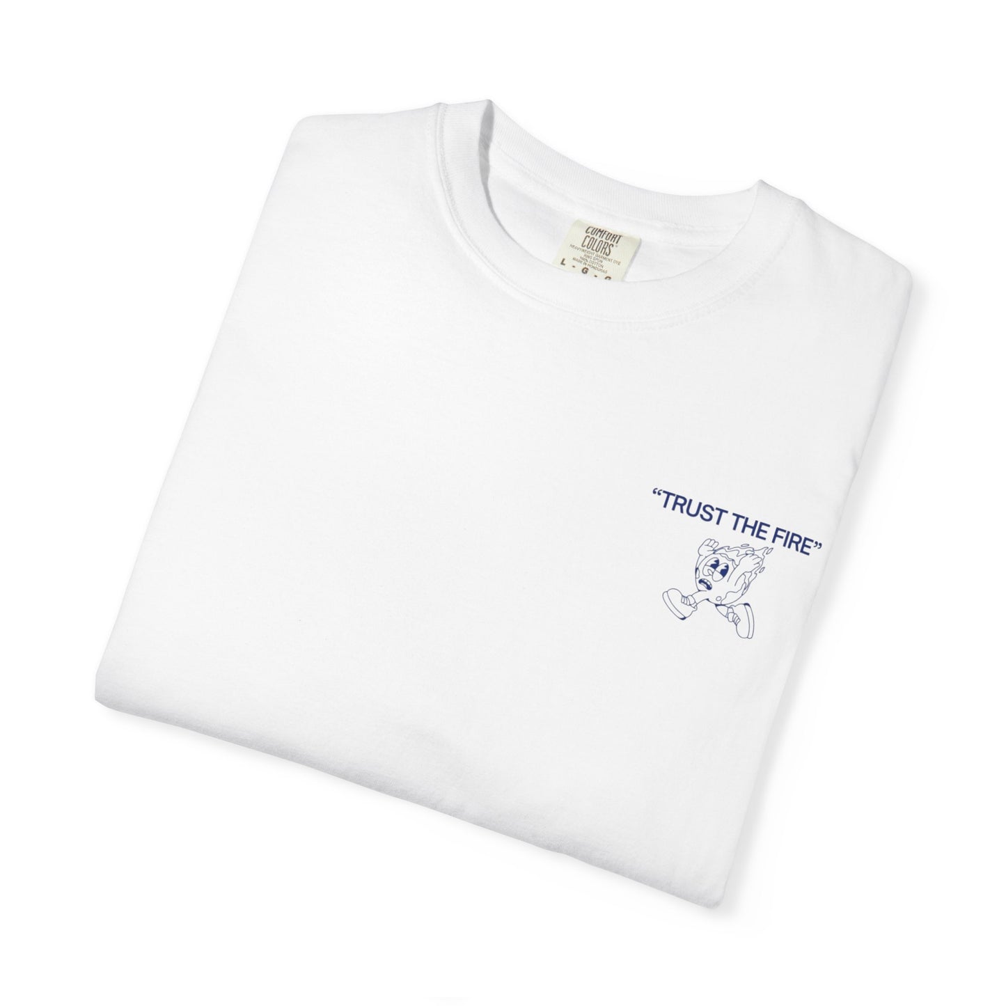 playera/t-shirt trust the fire blanca