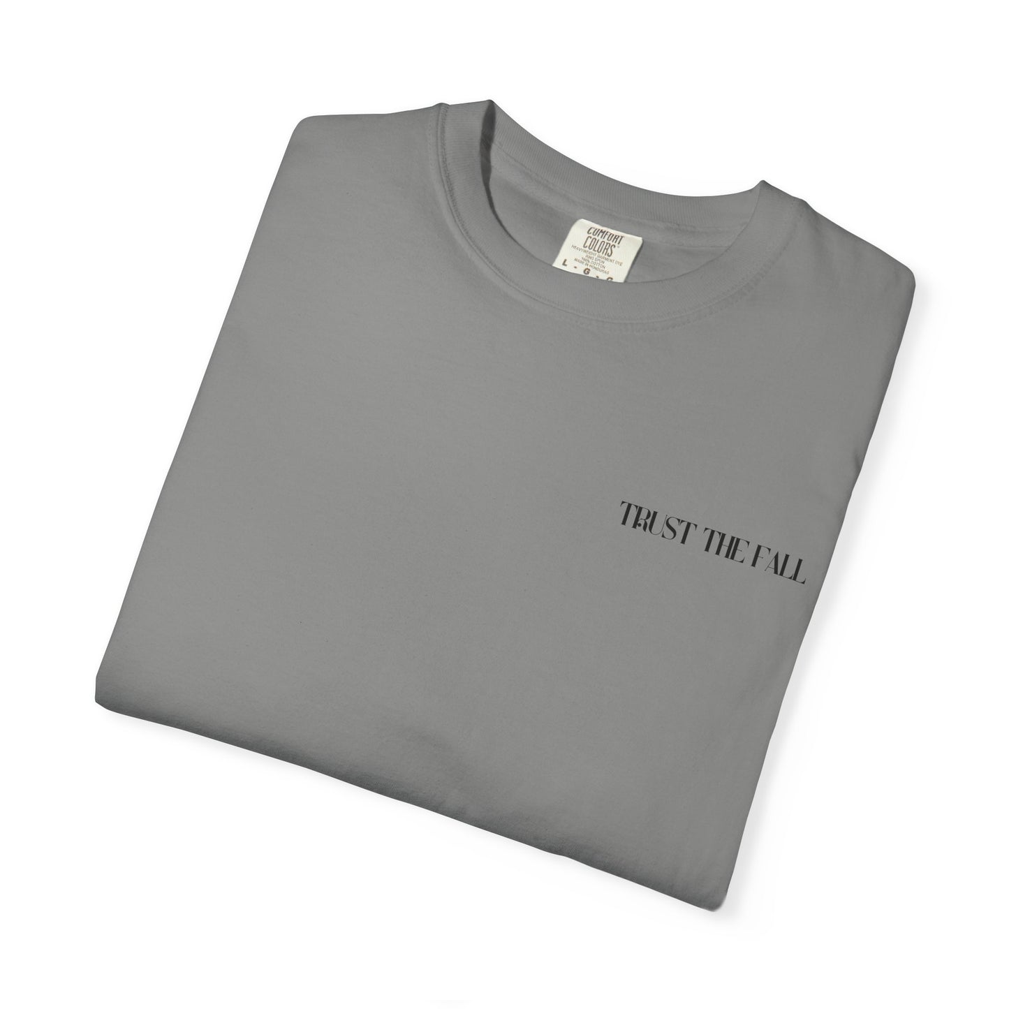 playera/t-shirt trust the fall gris claro